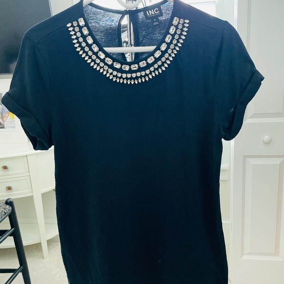 Macy's Women's Rhinestone-Trim Tee - Picture 2 of 5